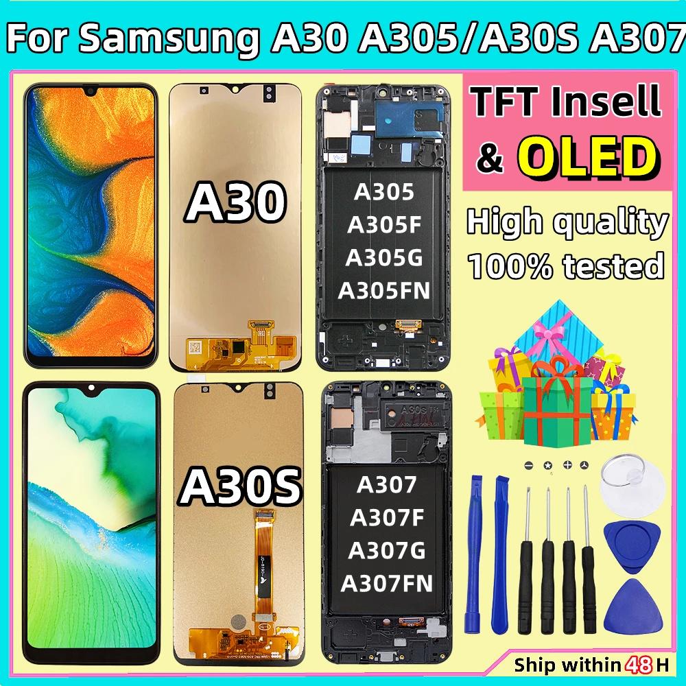 OLED LCD ÷ ġ ũ Ÿ , Ｚ  A30 A30s A307 A307F A307FN, Ｚ A30 A305 DS A305F